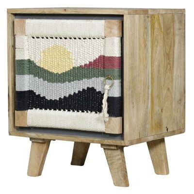 Mango wood bedside table-MTN1310