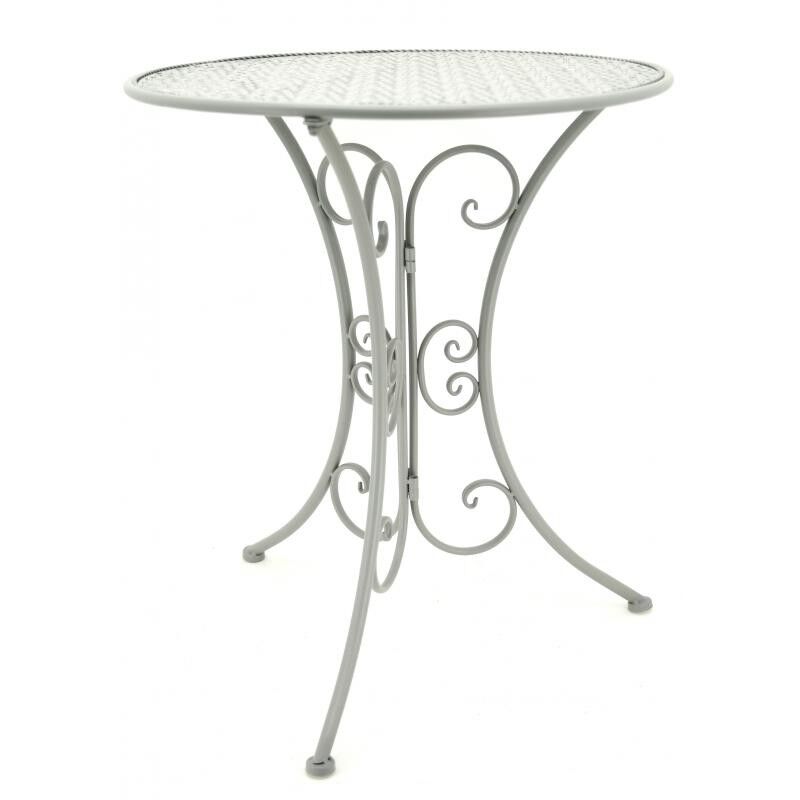 Gray metal folding table-MTT1290