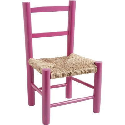Children's chair in raspberry lacquered beech-NCE1210
