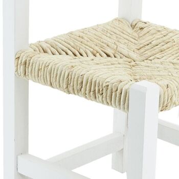 Chaise enfant en bois teinté blanc-NCE1270 4