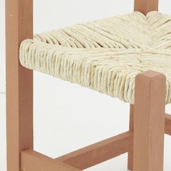Chaise enfant en bois terracotta-NCE1320 4