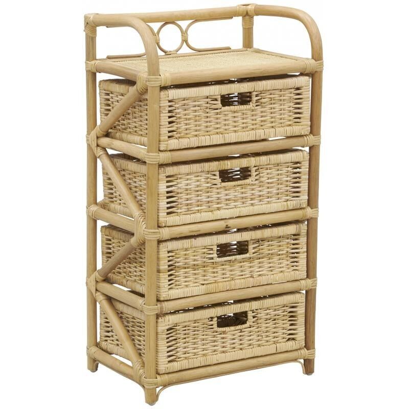 Rattan chest of drawers-NCM1090