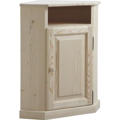 Raw wood corner cabinet-NCM2660