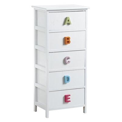 Alphabet dresser 5 drawers-NCM2830