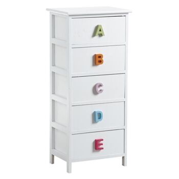 Commode alphabet 5 tiroirs-NCM2830 1