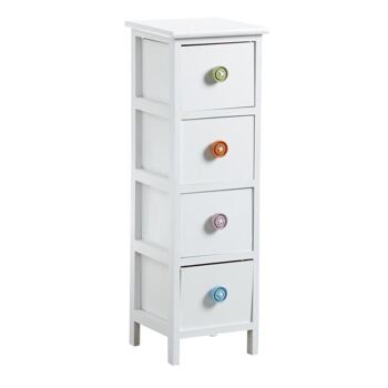 Commode 4 tiroirs avec boutons-NCM2880 1