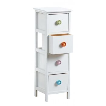 Commode 4 tiroirs avec boutons-NCM2880 2