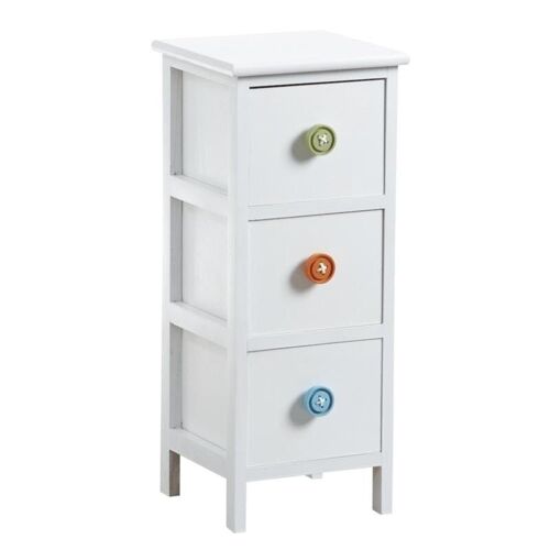 Commode 3 tiroirs avec boutons-NCM2890