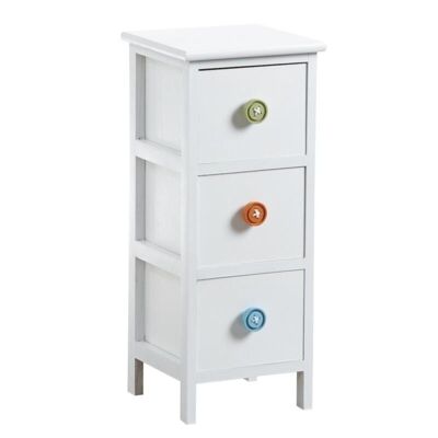 Chest of 3 drawers with knobs-NCM2890