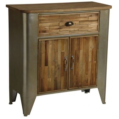 Chest of drawers in wood and metal-NCM3260