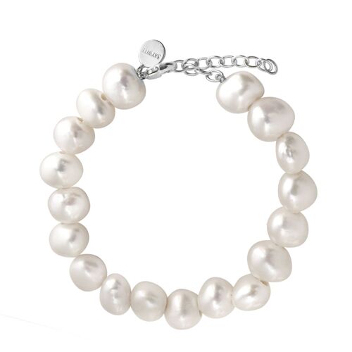 Pulseras Soft - Perlas Plata