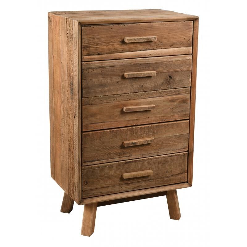 Cassettiera in pino di recupero-NCM3440