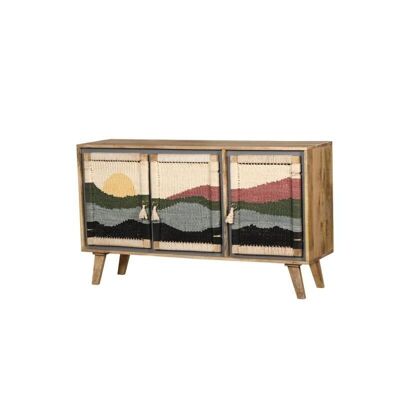 3-door mango wood sideboard-NCM3802