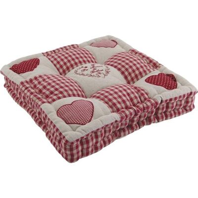 Red heart pattern cushion-NCO1430