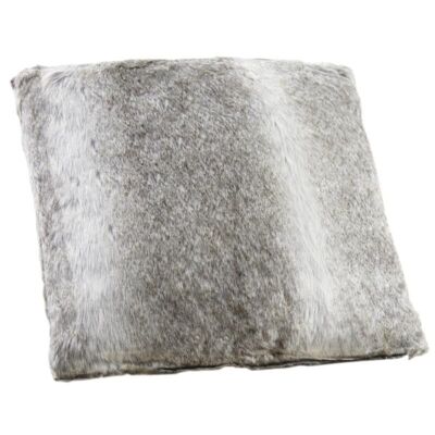 Coussin gris fausse fourrure-NCO1810C