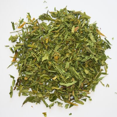 Organic hemp tea with lemon verbena