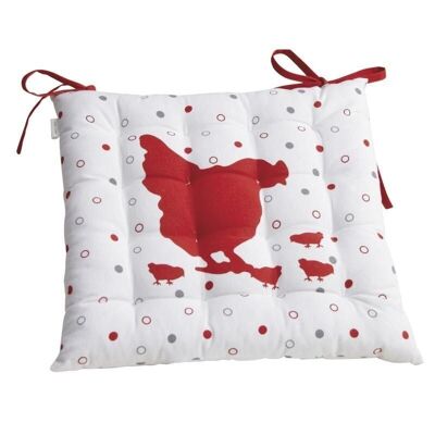 Red Hen chair cushion-NCO2130