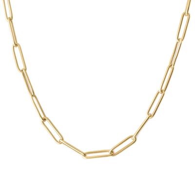 Collar Chunky - Plata Bañada en Oro