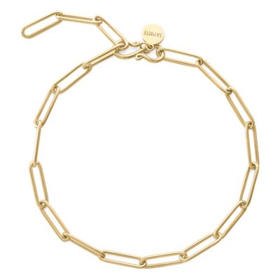 Pulsera Chunky - Plata Bañada en Oro