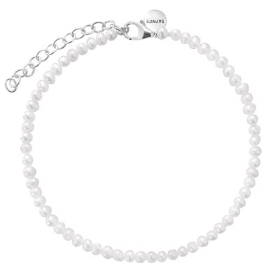 Pulsera Salty - Perlas Plata