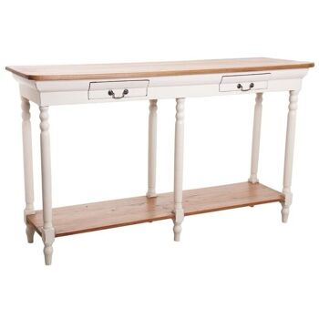 Console en acajou blanc antique-NCS1250