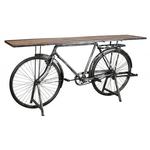 Console vélo en métal et bois-NCS1580