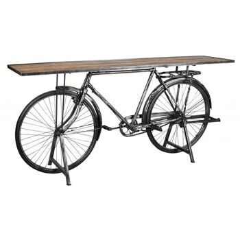 Console vélo en métal et bois-NCS1580 1