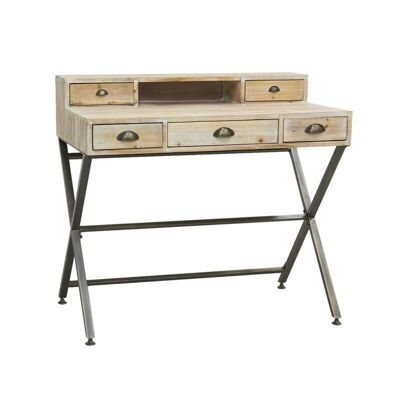 Schreibtisch aus Holz und Metall-NCS1590