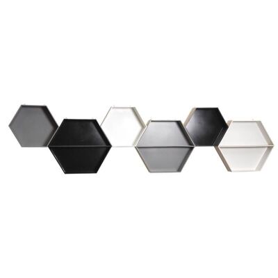 Etagères hexagonales en bois-NEM128S