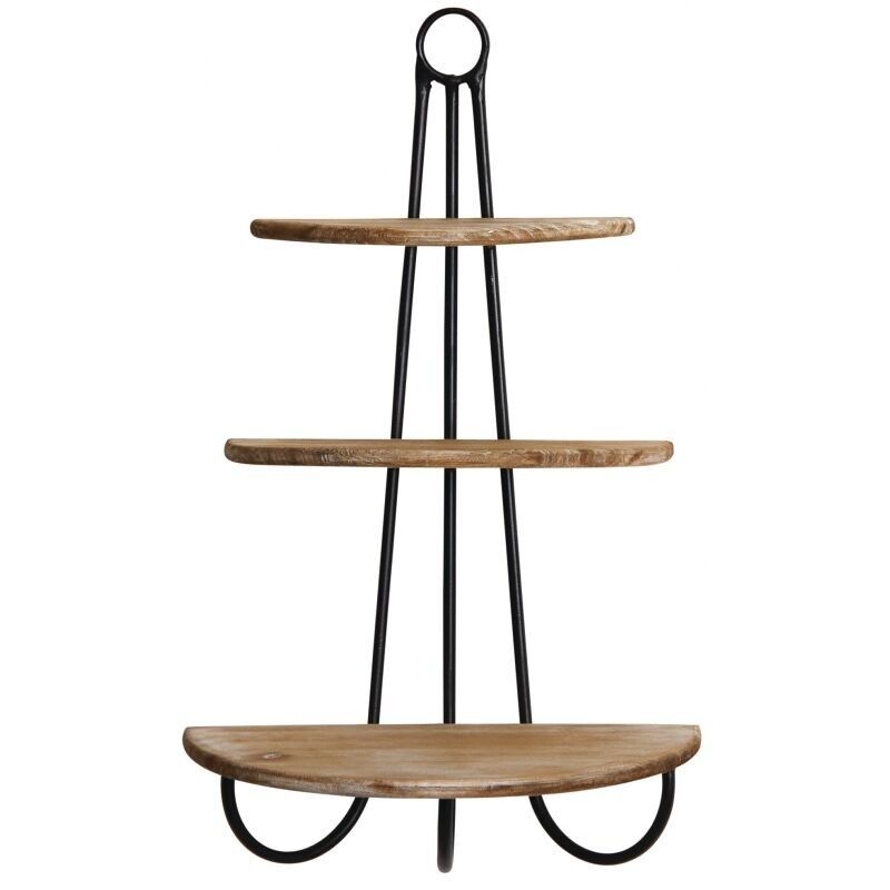 Small wall shelf in wood and metal-NEM1320