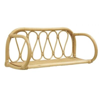 Natural rattan wall shelf-NEM1390