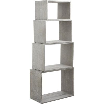 4 gray paulownia shelves-NET189S
