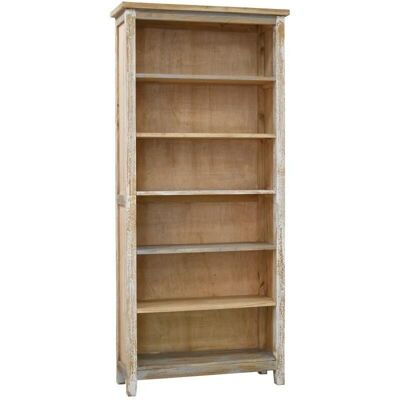 Shelving unit 6 levels in suar wood-NET2610