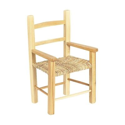 Children's chair in varnished natural beech-NFE1020