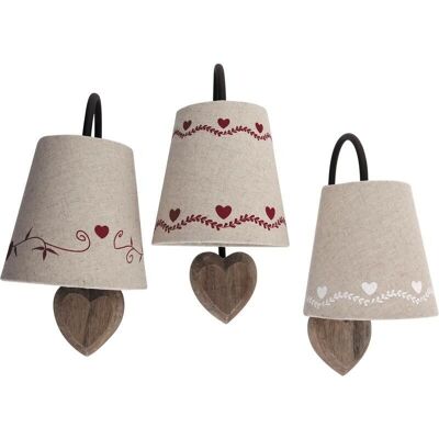 Wall lamp with heart motifs-NLA1470