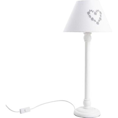 Heart pattern wooden lamp-NLA1640