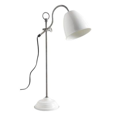 Ivory lacquered metal desk lamp-NLA1860-1