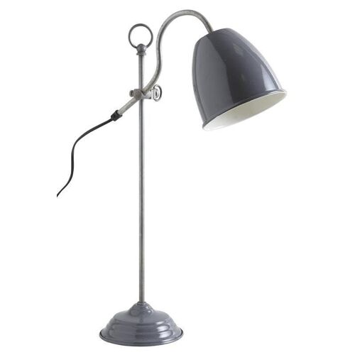 Lampe de bureau en métal laqué gris-NLA1860-3