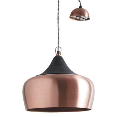 Copper and wood metal lamp-NLA1930