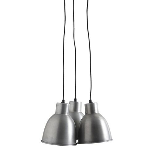 Suspension 3 lampes en zinc antique-NLA1980