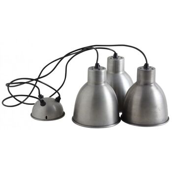 Suspension 3 lampes en zinc antique-NLA1980 2