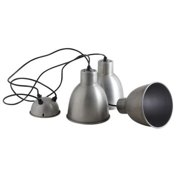 Suspension 3 lampes en zinc antique-NLA1980 3