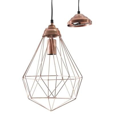 Lampe suspension en métal cuivré antique-NLA2050