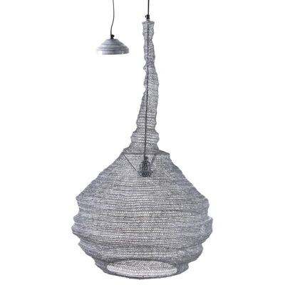 Lámpara colgante en metal gris blanqueado-NLA2141