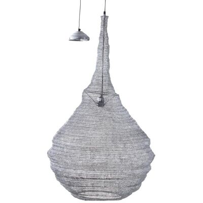 Lampe suspension en métal gris blanchi-NLA2142