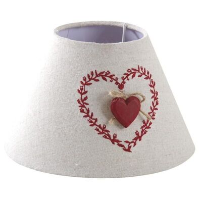 Red heart lampshade-NLA2230