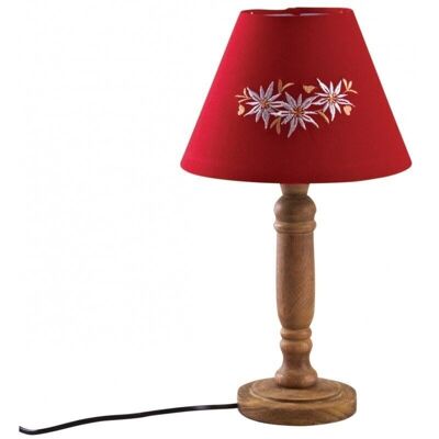 Lampe en bois edelweiss-NLA2260