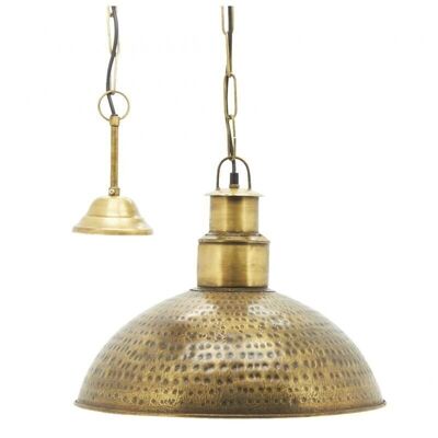 Industrial pendant light in hammered metal-NLA2281