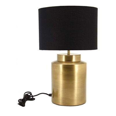 Lamp in aged metal and cotton-NLA2560