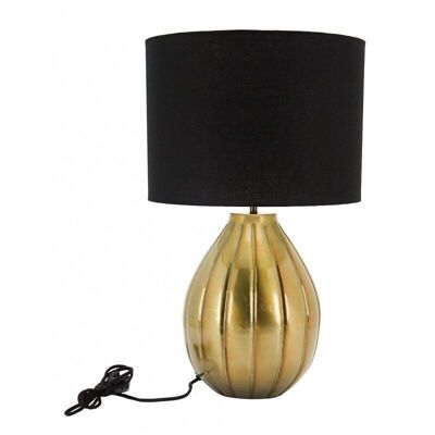 Lamp in brushed metal and cotton-NLA2570